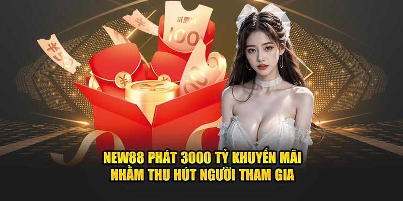 New88 phát 3000 tỷ khuyến mãi nhằm thu hút người tham gia